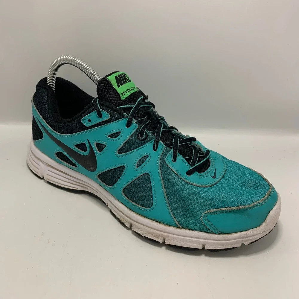 Nike Revolution 2 Womens Sz 9.5 Running Shoes 725167-414 Teal Athletic Sneakers